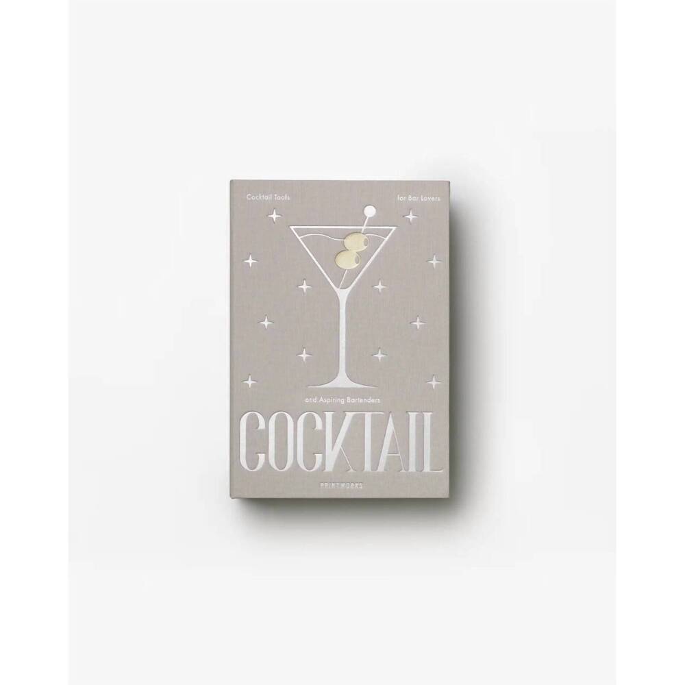 NEW PRINTWORKS cocktail tool essentials gift set in grey